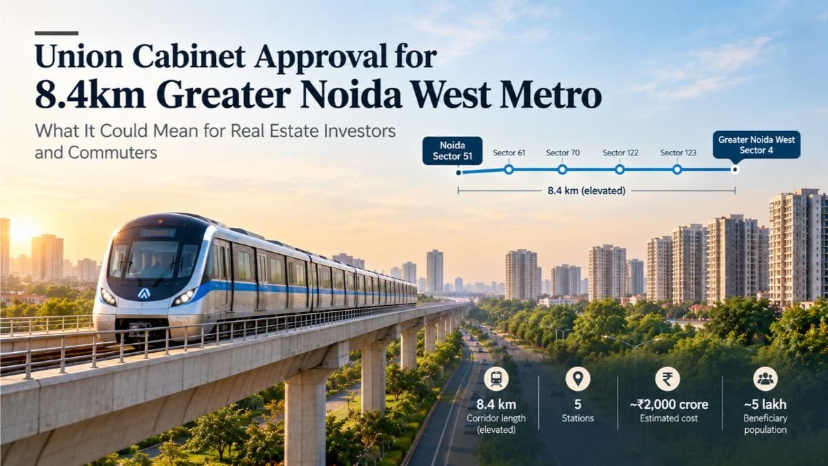 Union Cabinet Approval for 8.4km Greater Noida West Metro Expected This Month: What It Could Mean for Real Estate Investors and Commuters