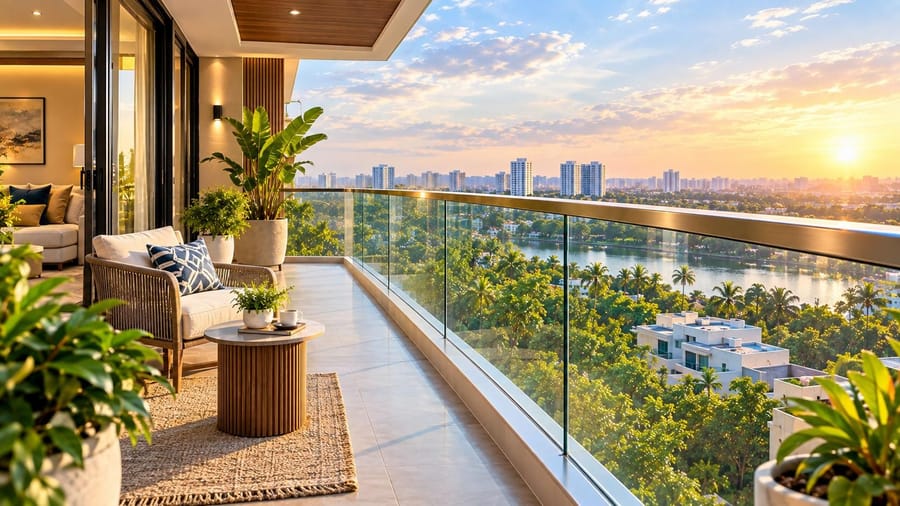 10 Modern Glass Balcony Railing Designs for Indian Homes