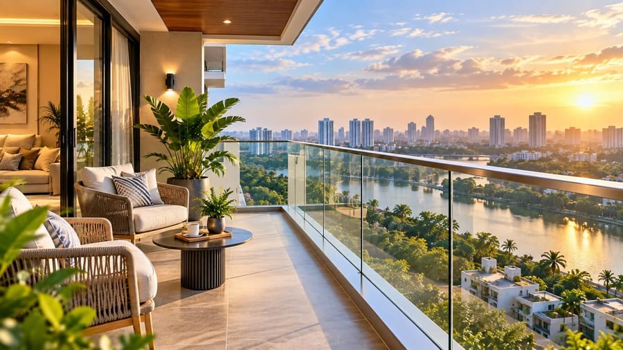 10 Modern Glass Balcony Railing Designs for Indian Homes
