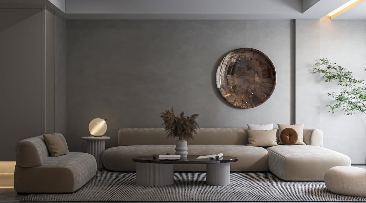 Microcement Walls vs Limewash Paint - for Earthy Living Rooms
