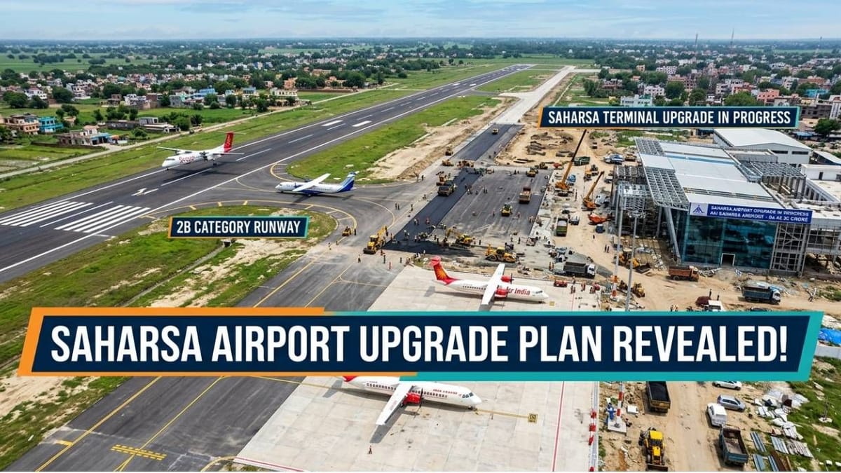 Saharsa Airport Set for Massive Rs 42.52 Crore Upgrade with Runway Expansion