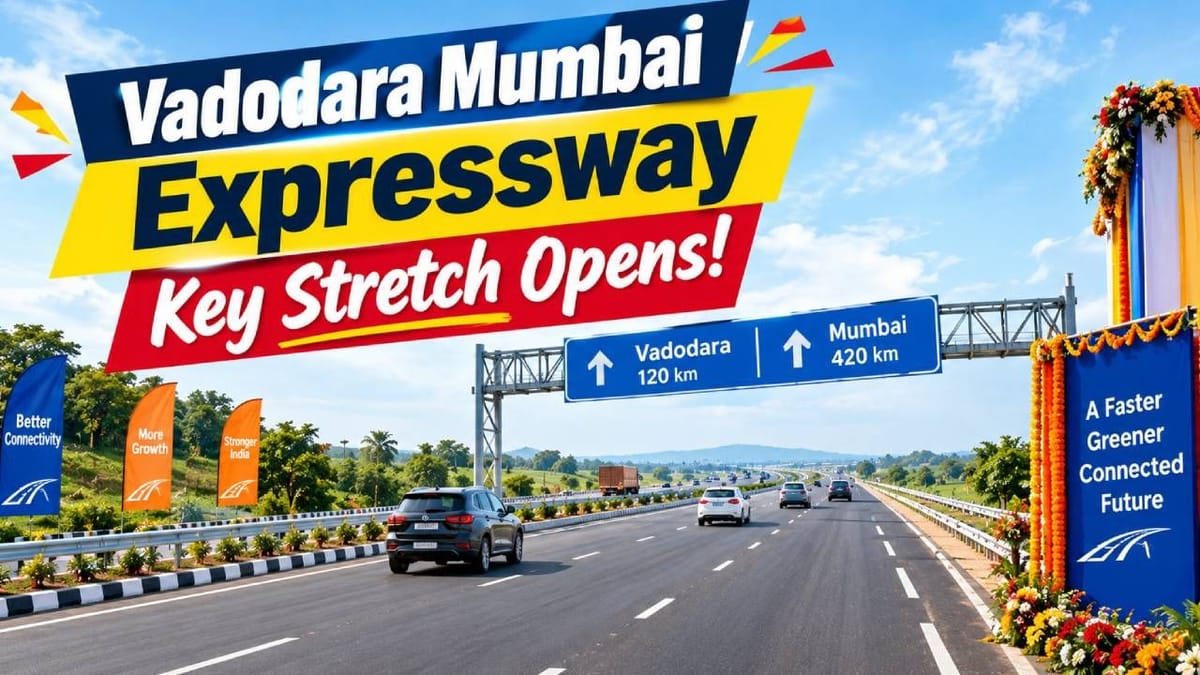 PM Modi Inaugurates Key Stretch Worth Over Rs 7,600 Cr of Vadodara Mumbai Expressway