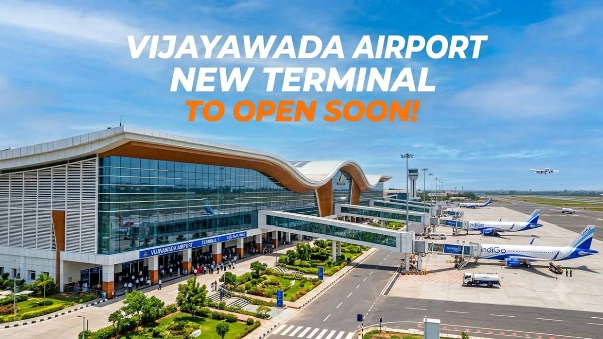 Vijayawada Airport Grand New Terminal to be Launched on Oct 15