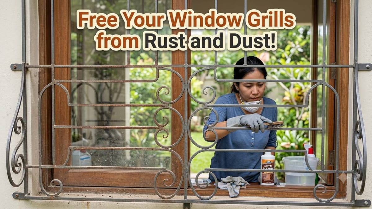 How to Remove Dust and Rust from Metal Window Grills at Home