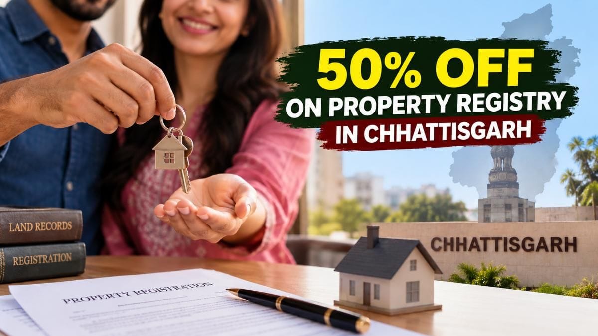 Chhattisgarh Land Registry: Register Property in Wife’s Name and Get 50% Fee Discount