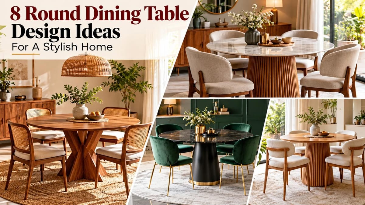 8 Round Dining Table Design Ideas For A Stylish Home