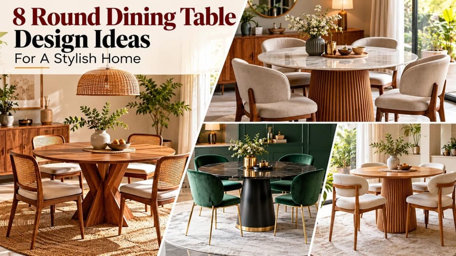 8 Round Dining Table Design Ideas For A Stylish Home