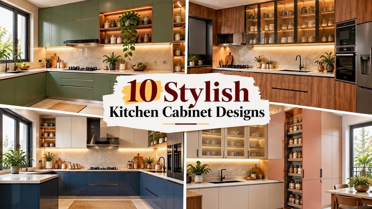 10 Stylish Kitchen Cabinet Designs for Indian Homes