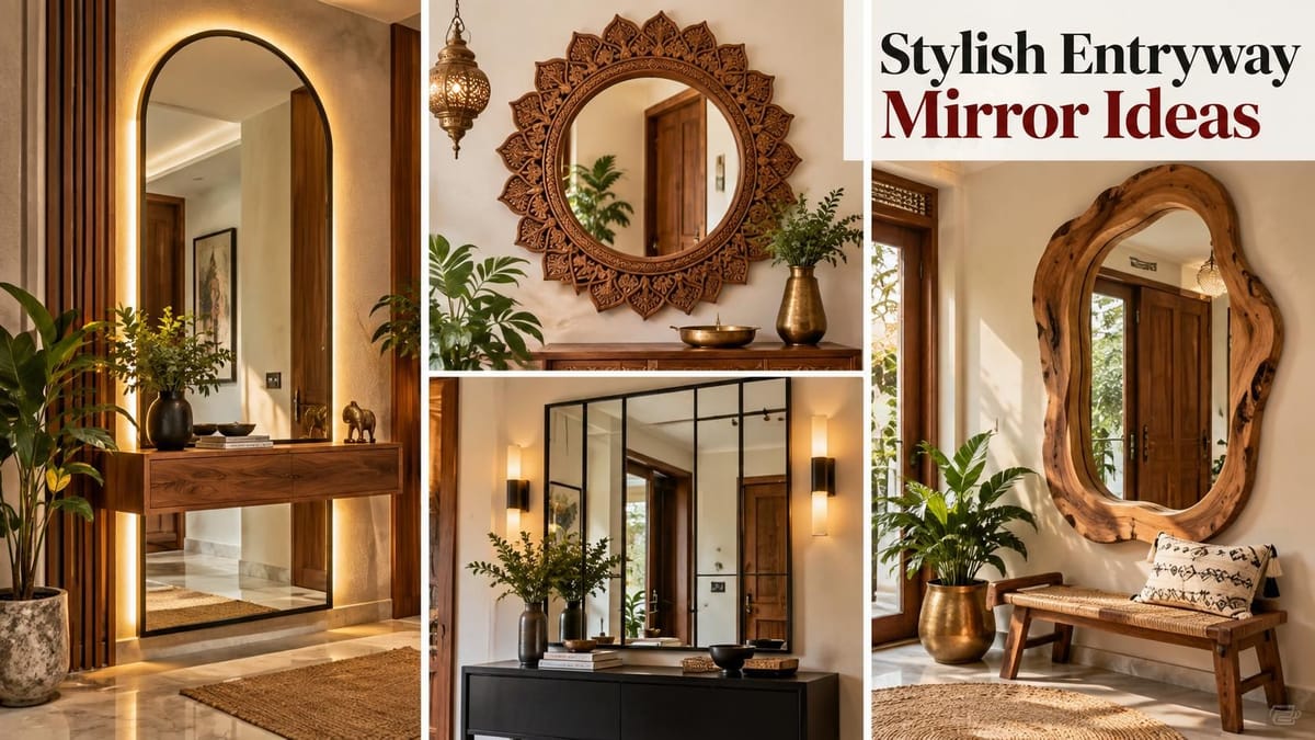 10 Stylish Entryway Mirror Design Ideas For Indian Homes