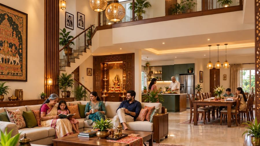 8 Home Designs for Indian Joint Families that Encourage Privacy