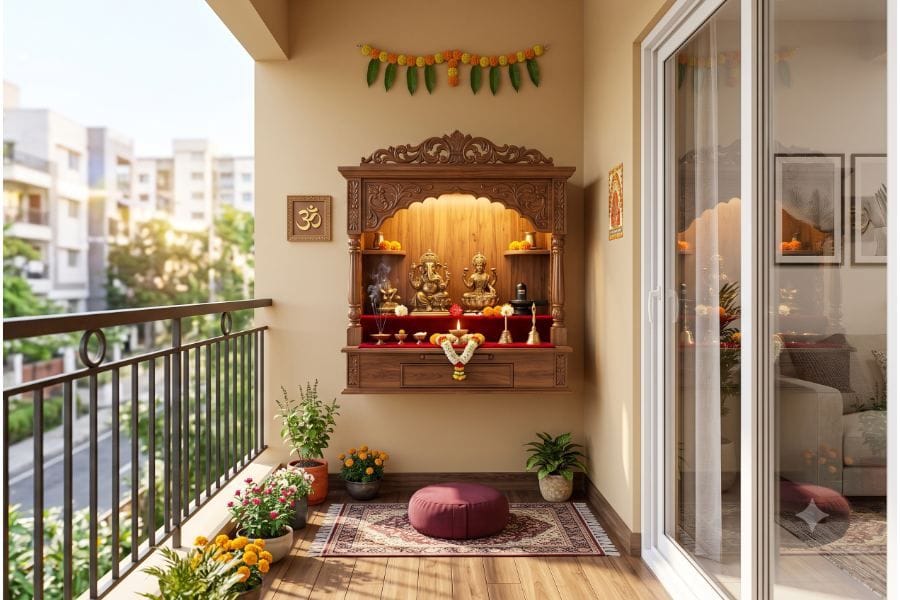 6 Vastu-approved Mandir Placement Ideas for Small Homes-Explained with ...