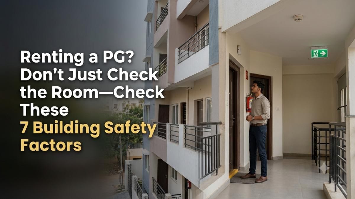 Before You Pay the PG Deposit, Look Up These 7 Building Safety Red Flags