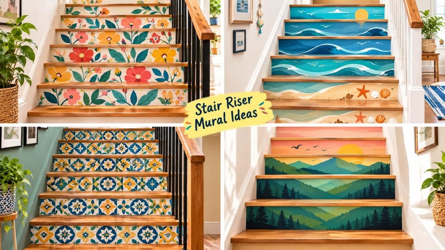 8 Stair Riser Mural Ideas to Turn Your Staircase Into Art