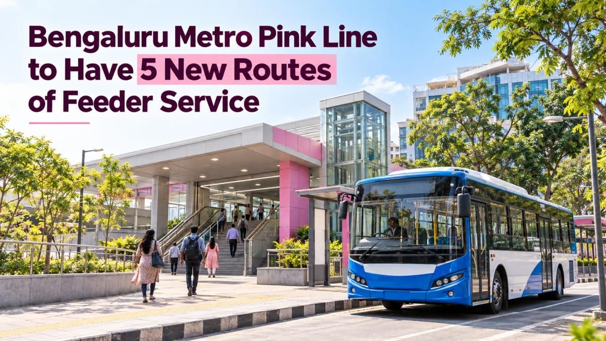 Bengaluru Metro Pink Line Update: BMTC to Run Feeder Buses Every 10 ...