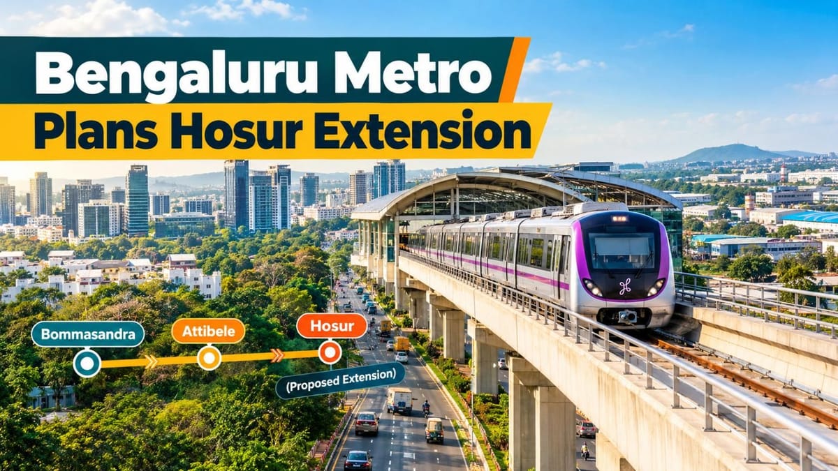 Bengaluru-Hosur Metro: Proposed 23-km Link Gets Fresh Push