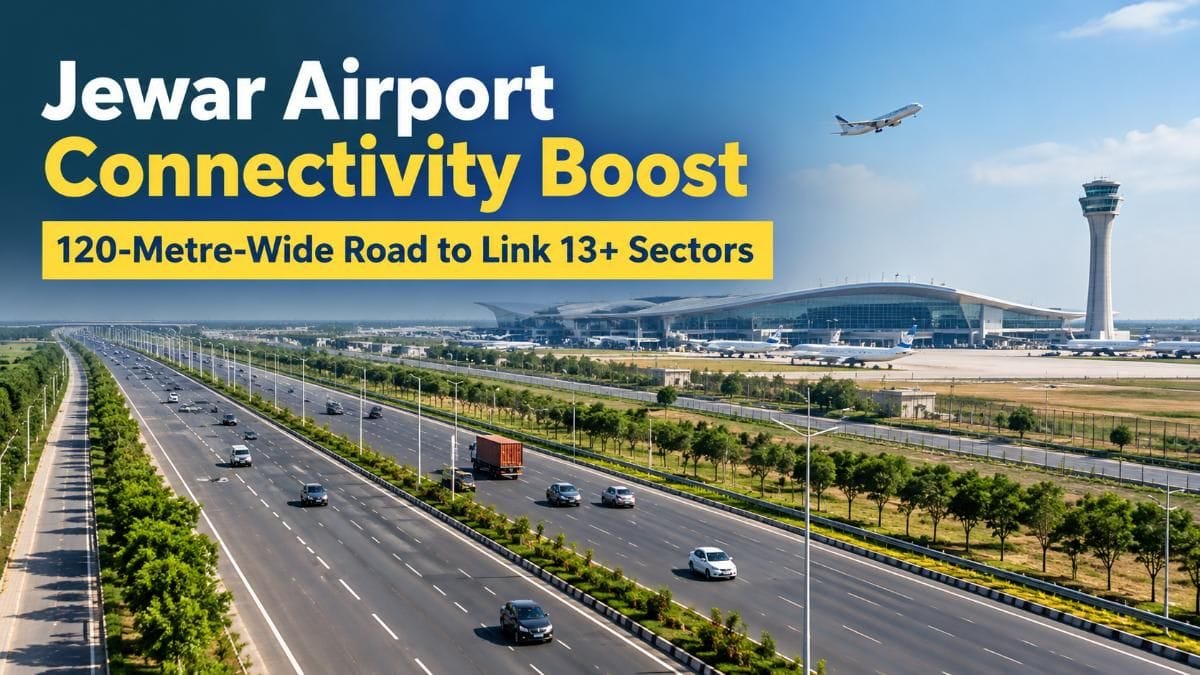 Jewar Airport Connectivity Update: 120-Metre-Wide Road to Connect 13+ Sectors of Yamuna City
