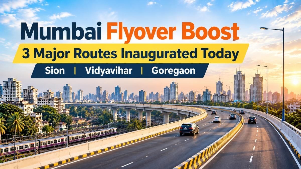 Mumbai Gets 3 New Flyovers on October 22 in Sion, Vidyavihar and Goregaon - Travel Time to Cut by 20 Mins