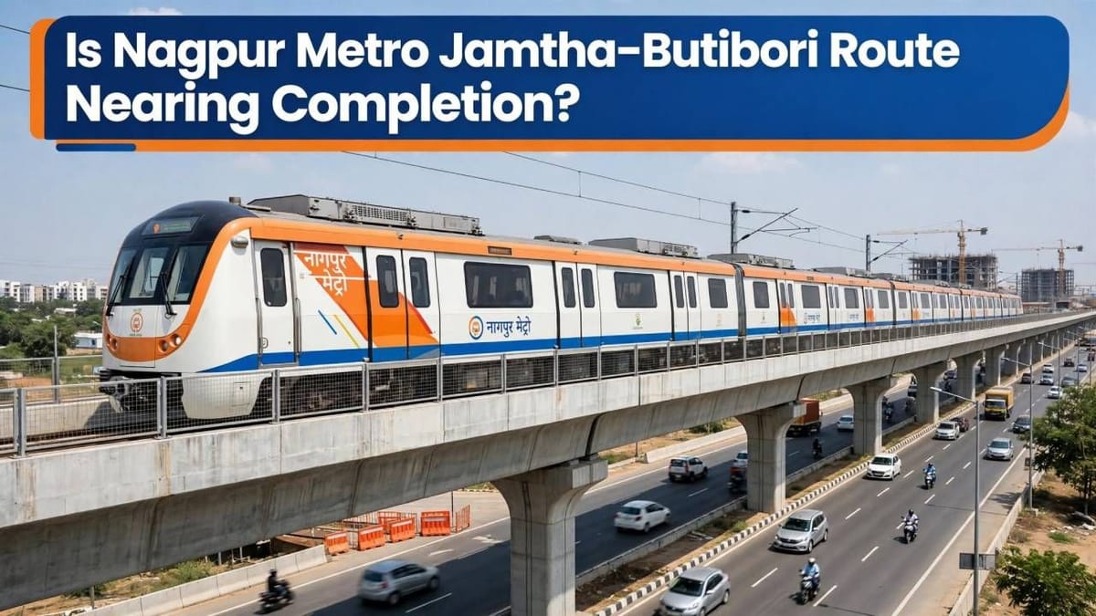 Nagpur Metro First Span Launched on Jamtha-Butibori Stretch: Check Latest Construction Progress