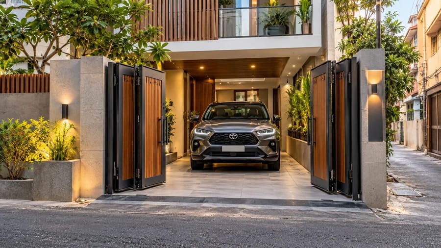 10 Parking Gate Designs That Make Car Entry Easier on Narrow Roads