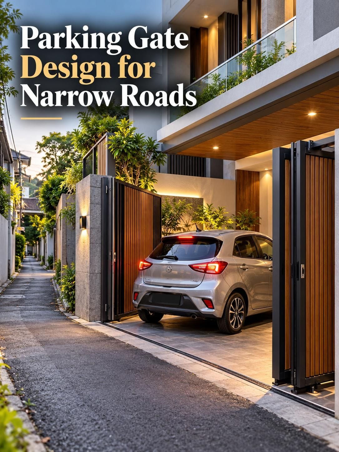 10 Parking Gate Designs That Make Car Entry Easier on Narrow Roads