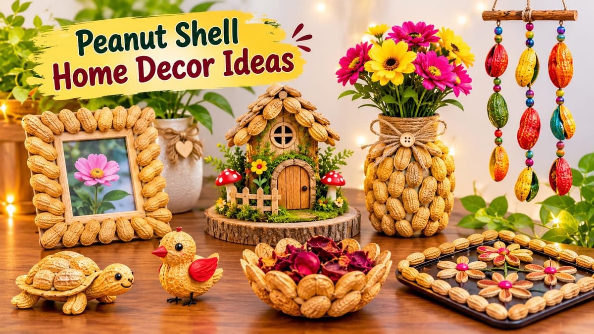 10 Peanut Shell Home Decor Ideas