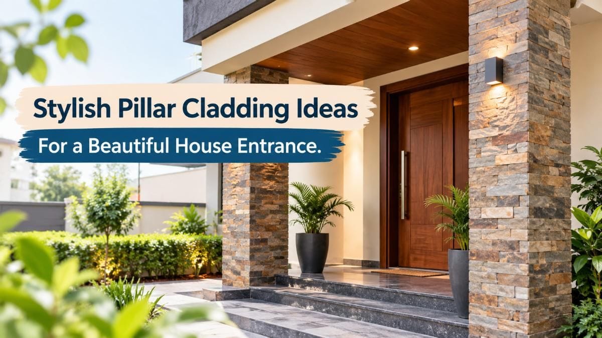 11 Pillar Cladding Ideas to Make Your House Entrance Look Stylish