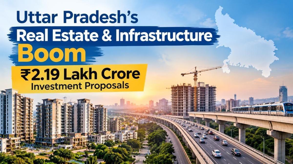 UP Investment Boom: ₹75,000 Crore Real Estate Proposals, ₹1.44 Lakh Crore Infrastructure Investment Planned