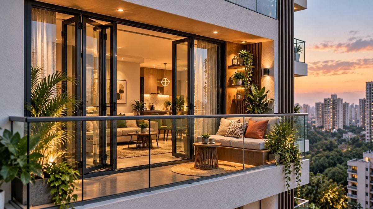 Balcony Door Designs for Small Flats to Upgrade Your Home