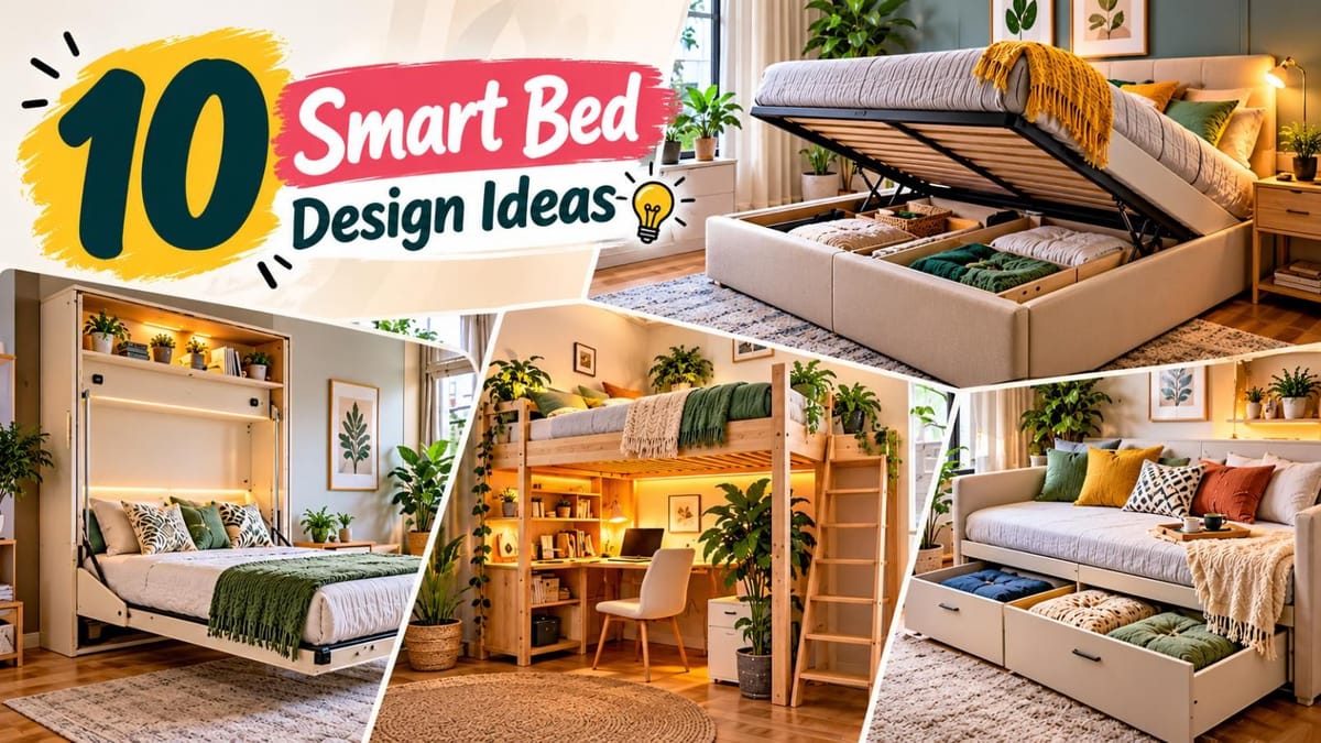 10 Smart Bed Design Ideas For Small Bedrooms