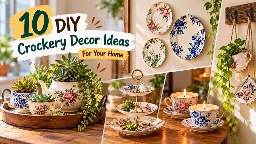 10 DIY Old or Chipped Crockery Decor Ideas For Your Home