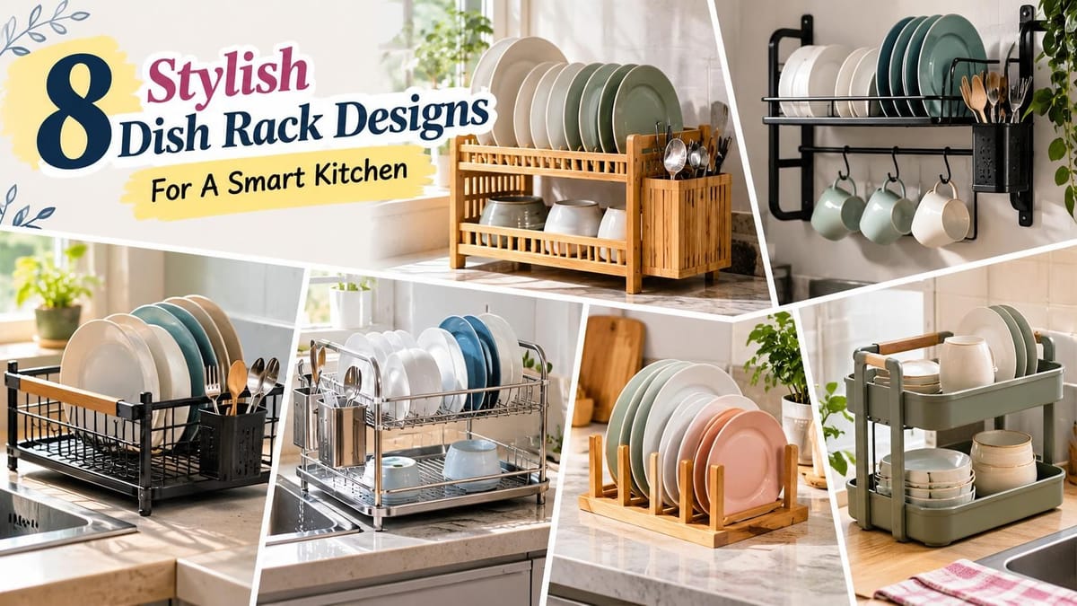 Dish Racket 8 Stylish Dish Rack Designs For A Smart Kitchen