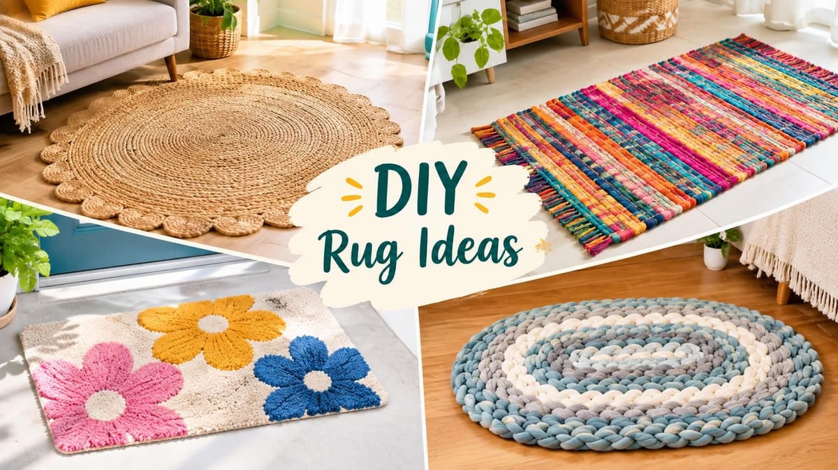 10 DIY Rug Ideas You Can Make at Home