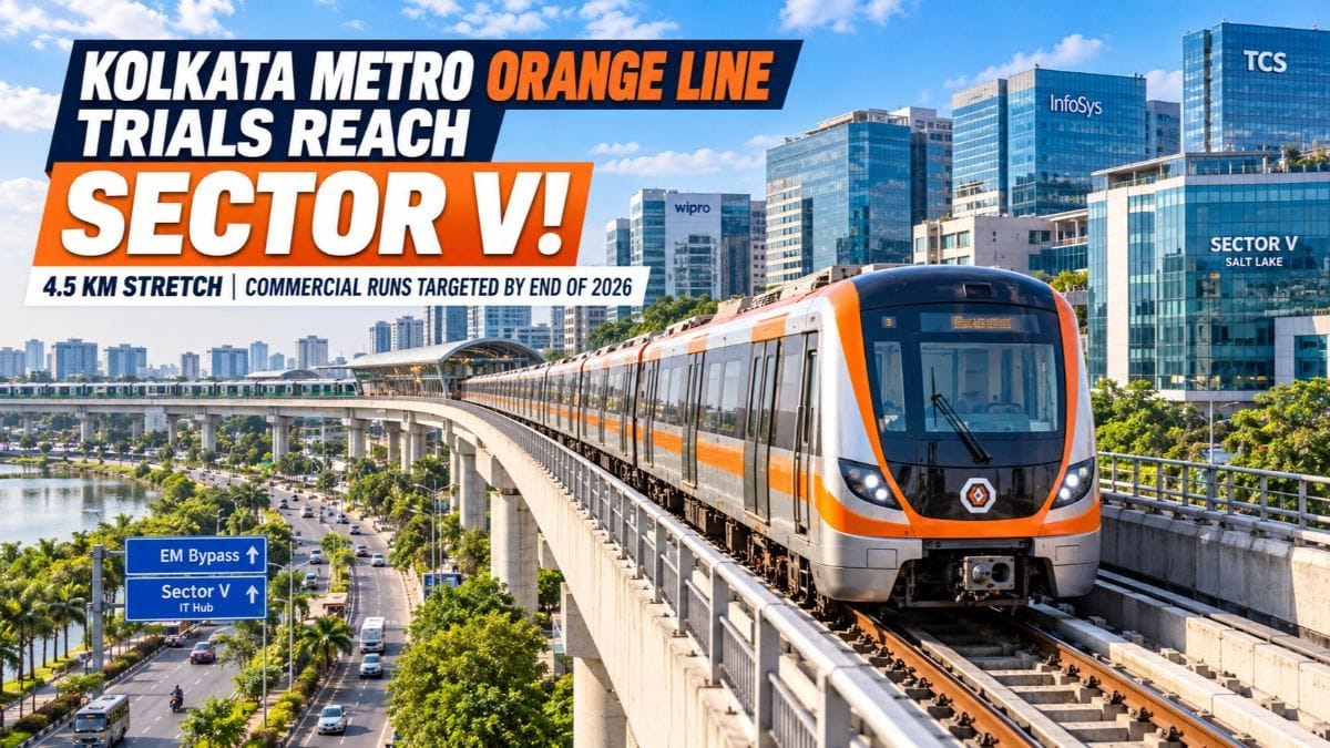 Kolkata Metro Orange Line Trial Run Begins: Sector V Link Could Open by ...