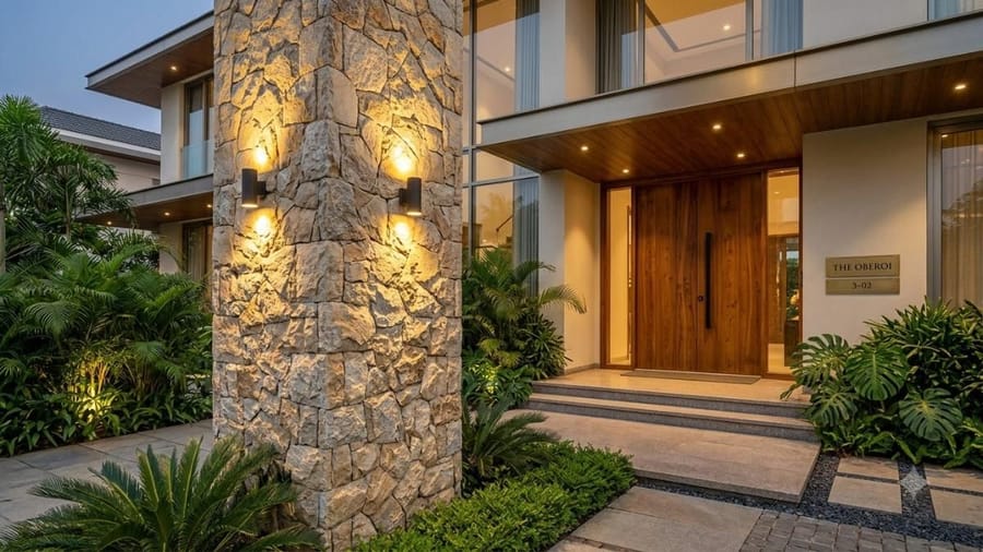 11 Pillar Cladding Ideas to Make Your House Entrance Look Stylish
