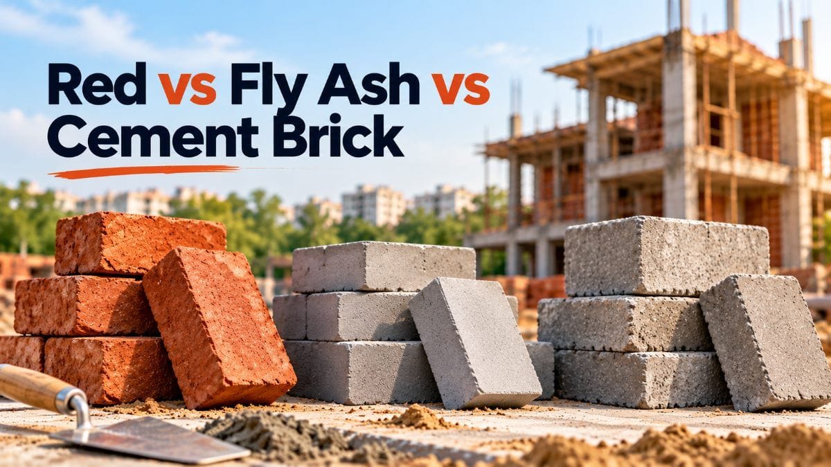Red Brick vs Cement Brick vs Fly Ash: Strength, Cost & Best Load ...