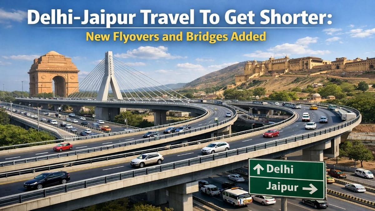 Delhi-Jaipur Travel To Get Shorter: New Flyovers and Bridges Added to NH-48