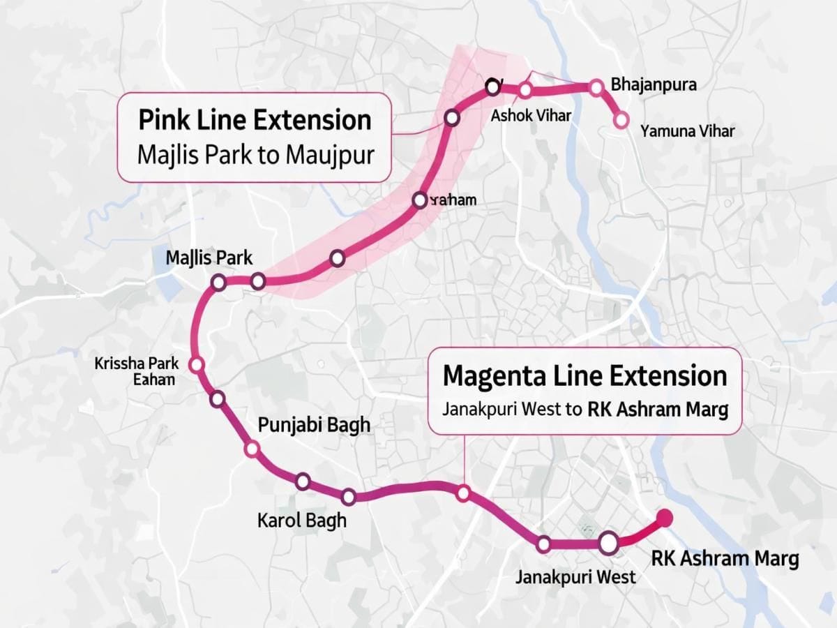 Delhi Metro Update: Metro Routes on Pink and Magenta Lines to Start Soon