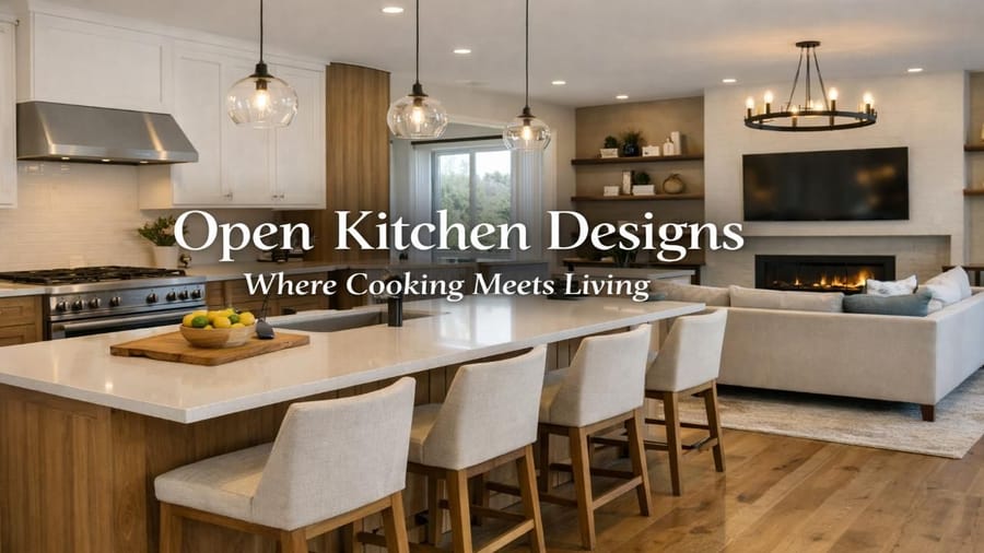 10 Open-Kitchen Layout Designs For Home- Cook In Style