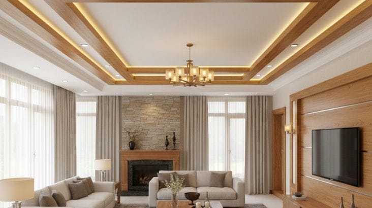 POP Designs For Living Room - Modern Simple POP Designs 2026