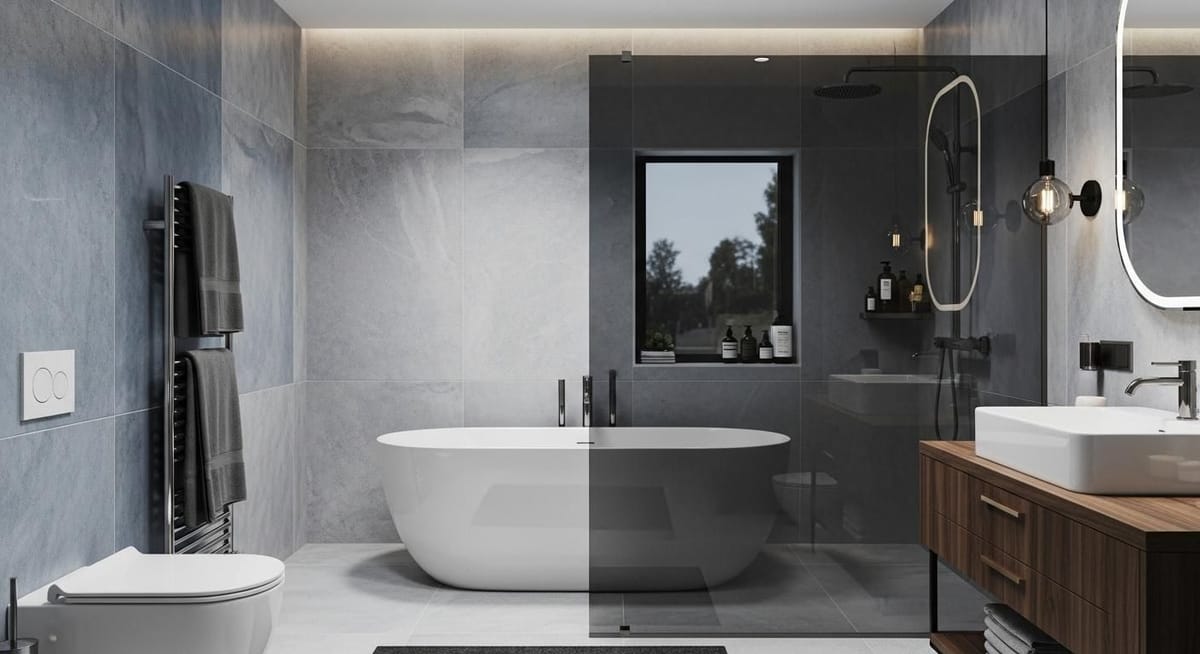 10 DIY Bathroom Glass Partition Ideas That You Can Easily Install At Home