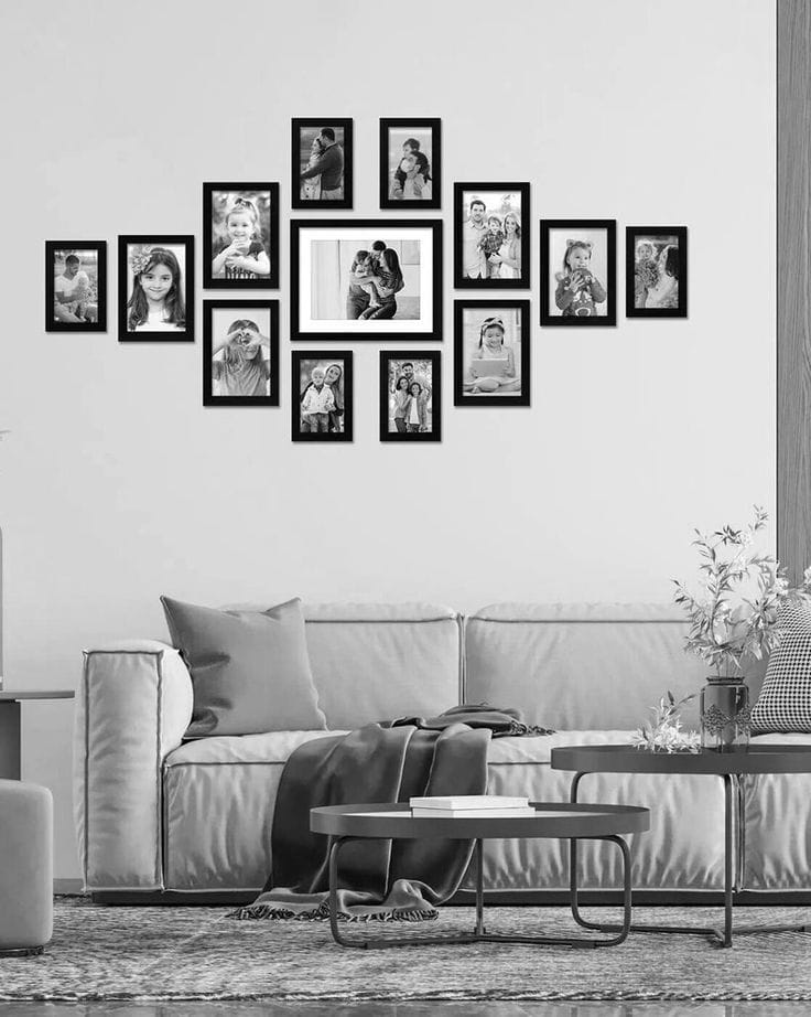 Diffret Photo Frame Design 10 Wall Photo Frame Design Ideas