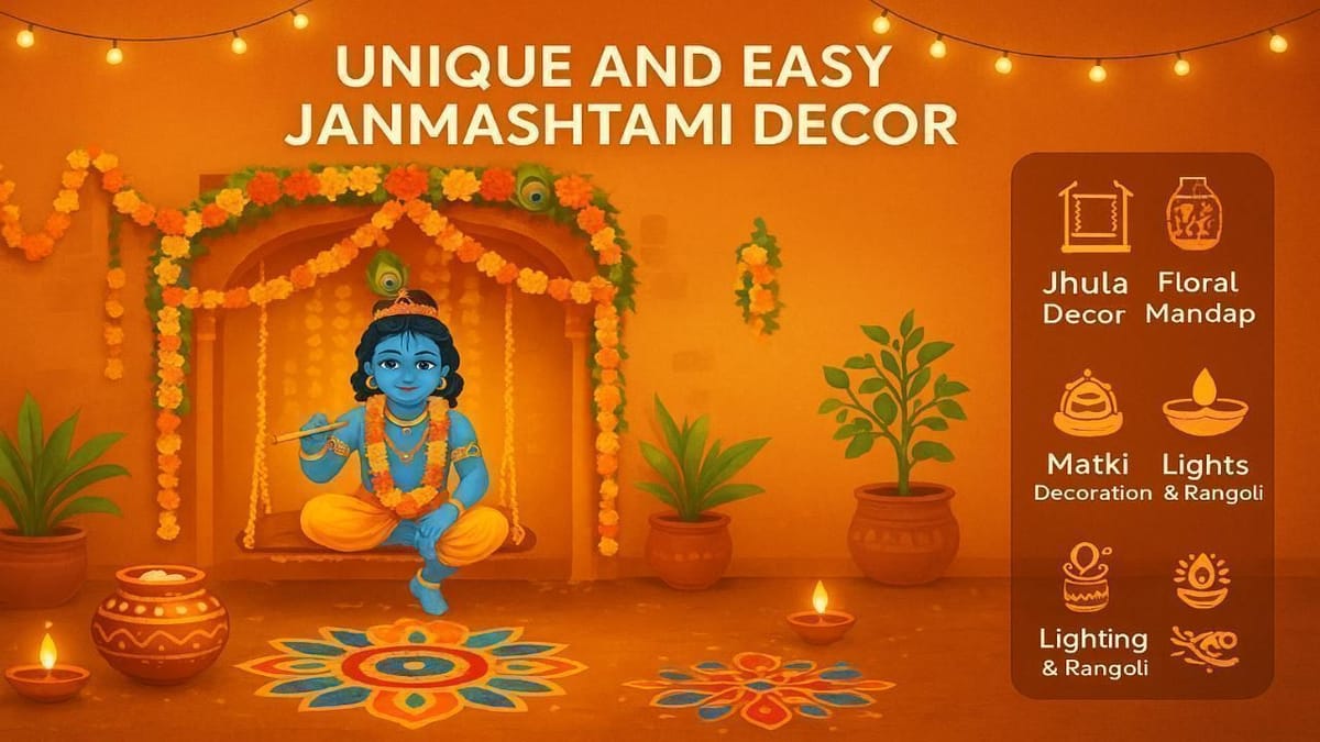 12+ Janmashtami Decoration Ideas to Make Your Home Feel Festive