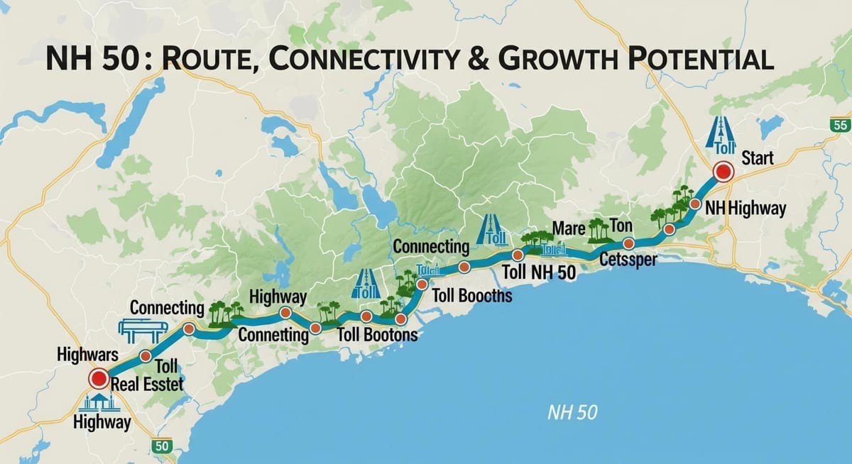 National Highway 50: Route map, Connectivity, Toll, Real Estate Impact