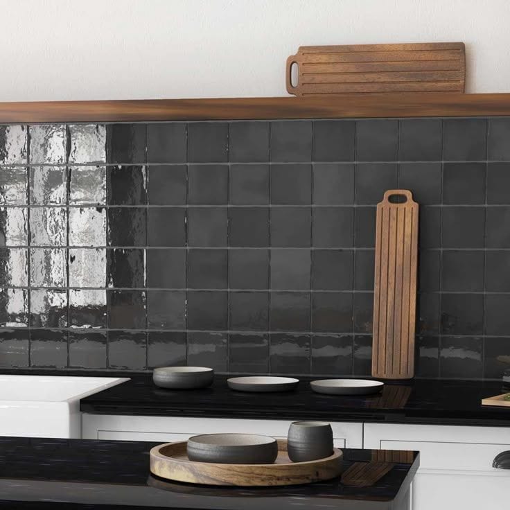 18 Black and White Modular Kitchen Design Ideas