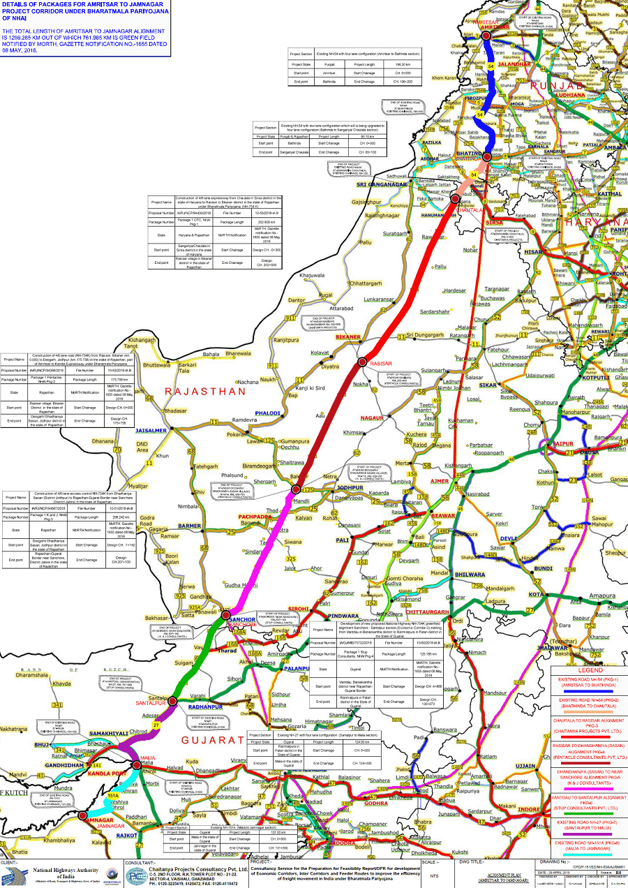 Amritsar Jamnagar Expressway 2025: Route Map, Project Status, Phases ...