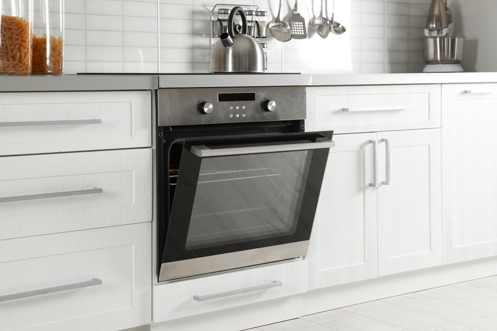 High-tech, modern open kitchen design