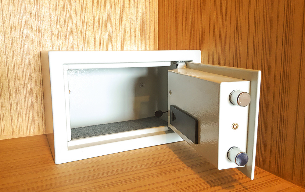 Locker in the southwest wall promotes financial stability