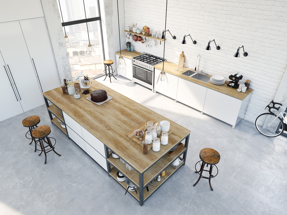 Nordic open kitchen design