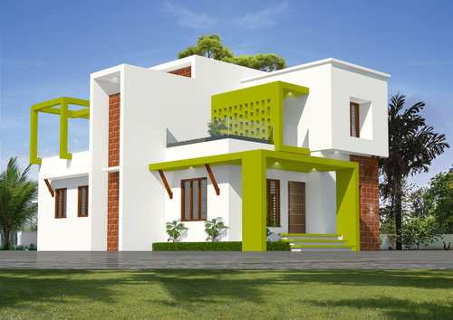 Beautiful Exterior Wall Paints For Indian Houses - Small Home Exterior Paint Colors India
