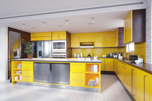 moderno-color-amarillo-cocina-interior-3d